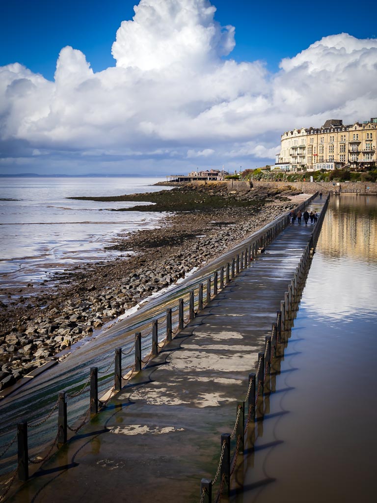 Landscape photograph — Big clouds at Weston-super-Mare Somerset