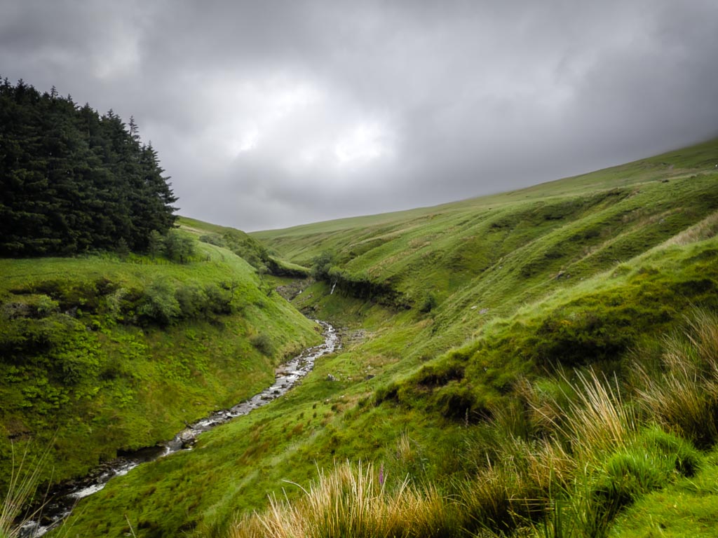 Landscape photograph — A idylic view of mountain stream Corn Du Brecon Wales