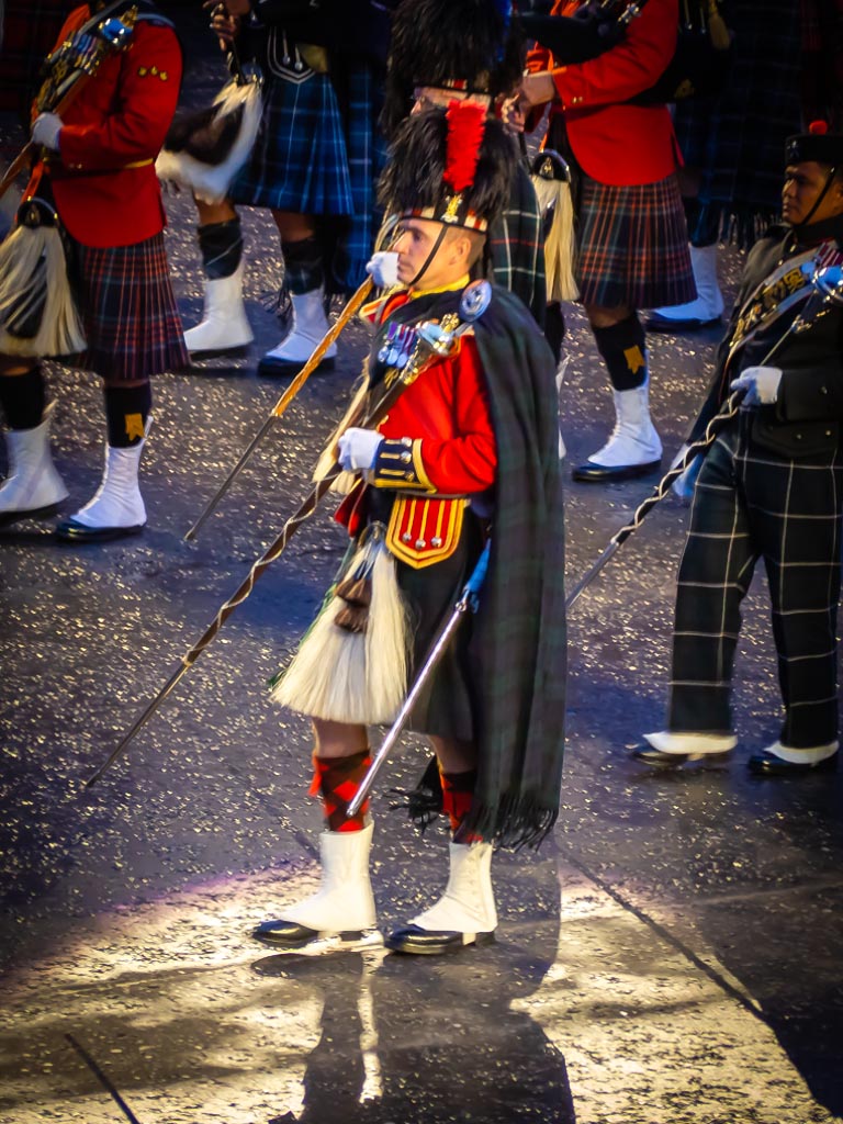 Performance photograph — The Royal Edinburgh Military tattoo - mass pipes and drums