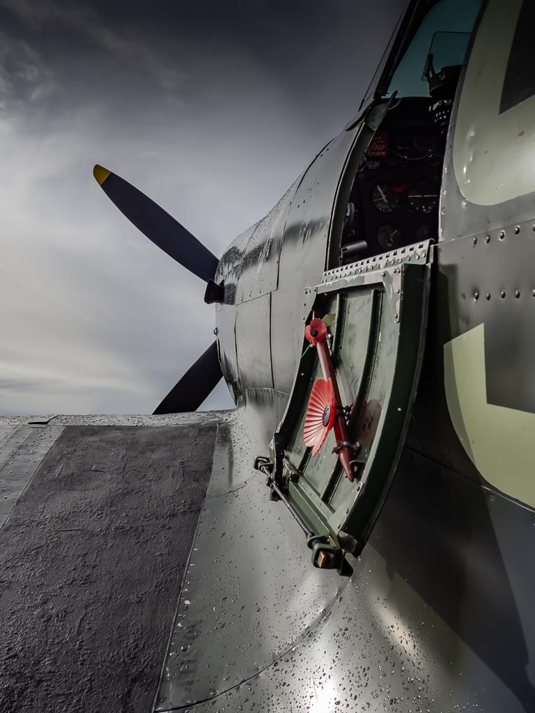 Perspective photograph — Supermarine Spitfire MK IX on display