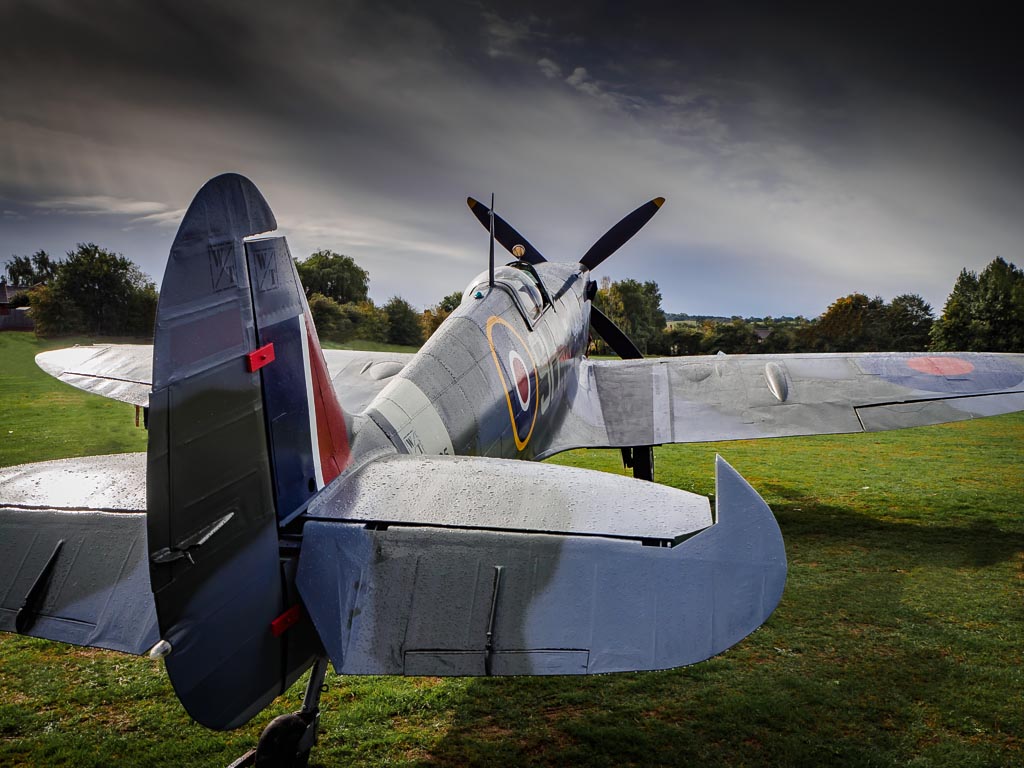 Perspective photograph — Supermarine Spitfire MK IX on display