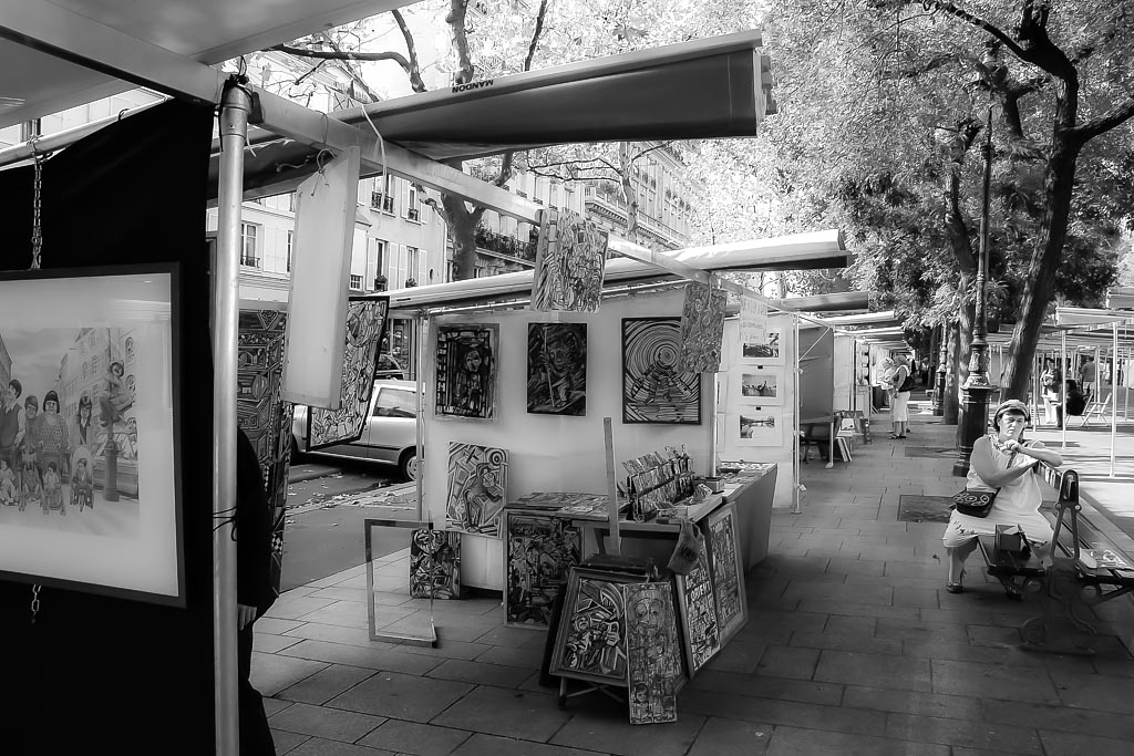 Travel photograph — Market stall in Bastille Paris