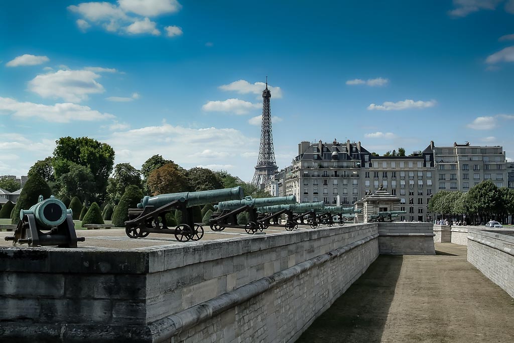 Travel photograph — View of Eiffel Tower from Les Invalides Paris